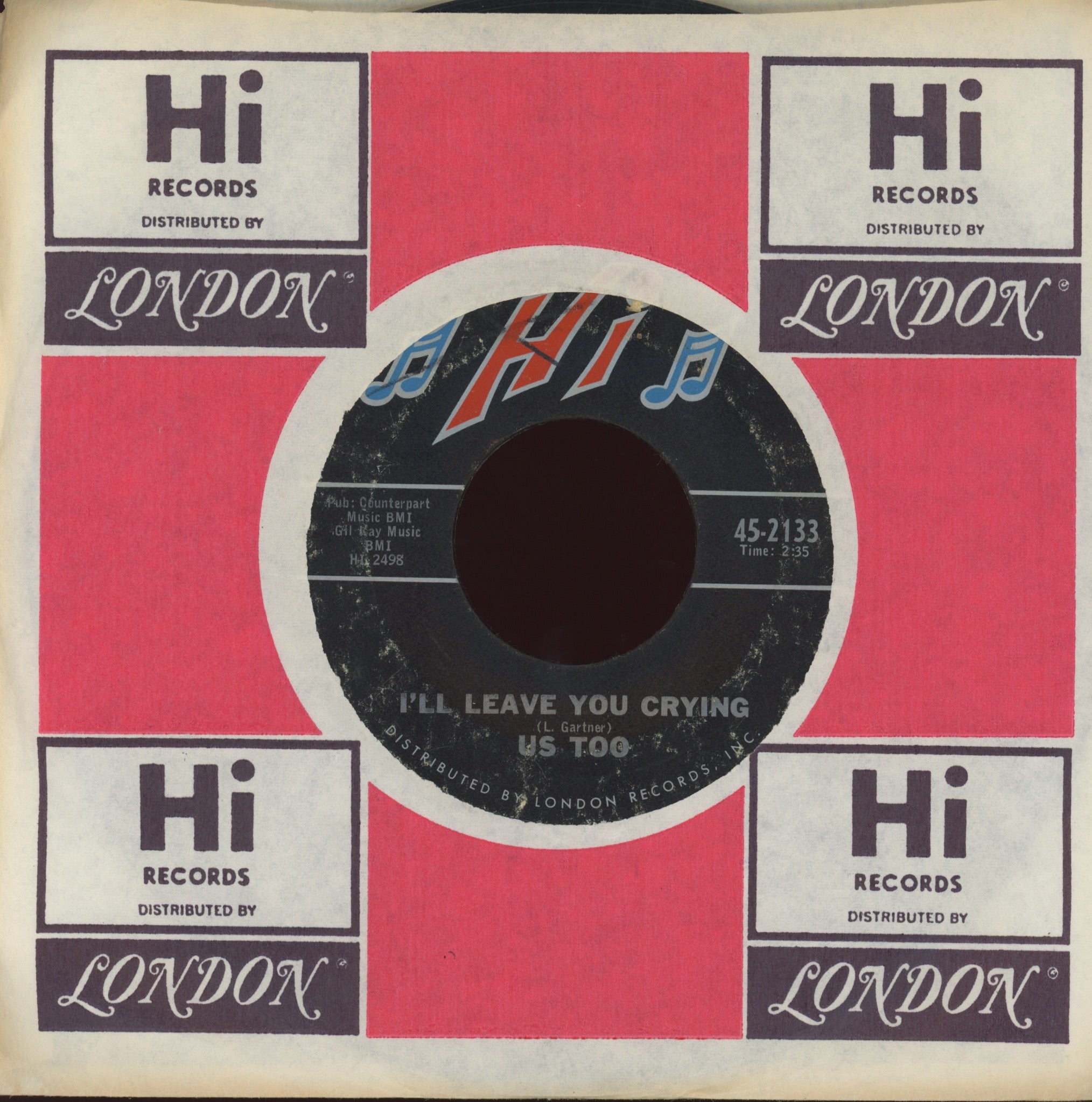 The Us Too Group - I'll Leave You Crying on Hi