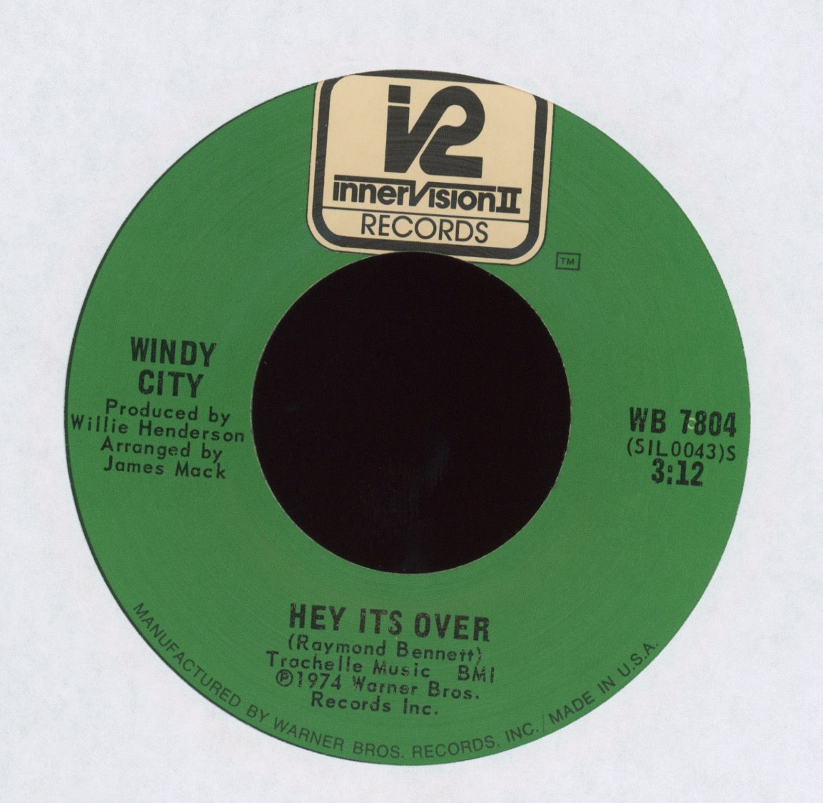 Windy City - If By Chance / Hey It's Over on Innervision II