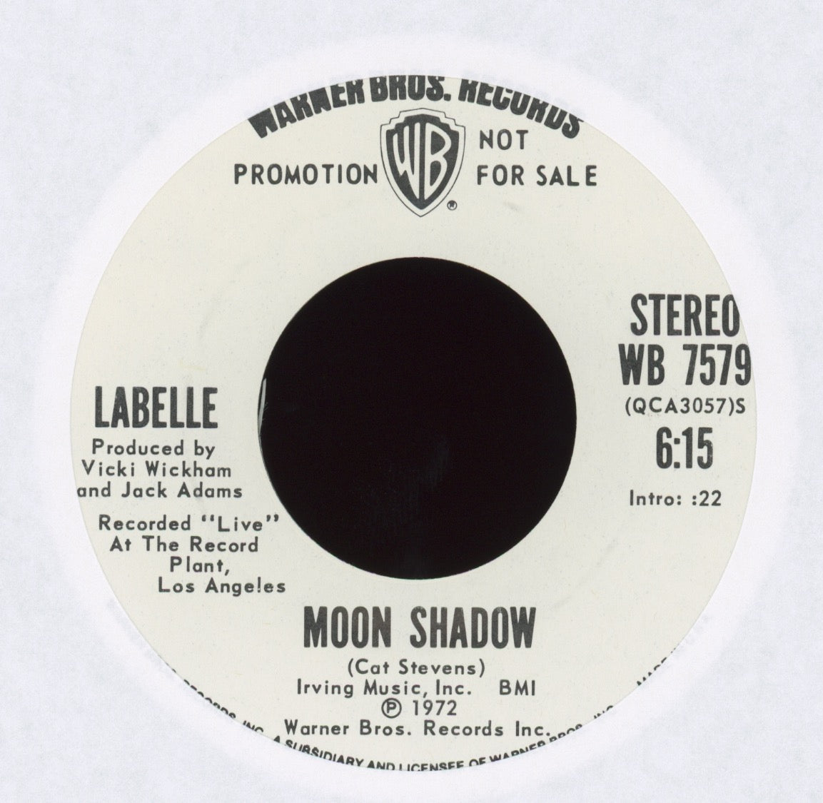 LaBelle - Moon Shadow on WB Promo