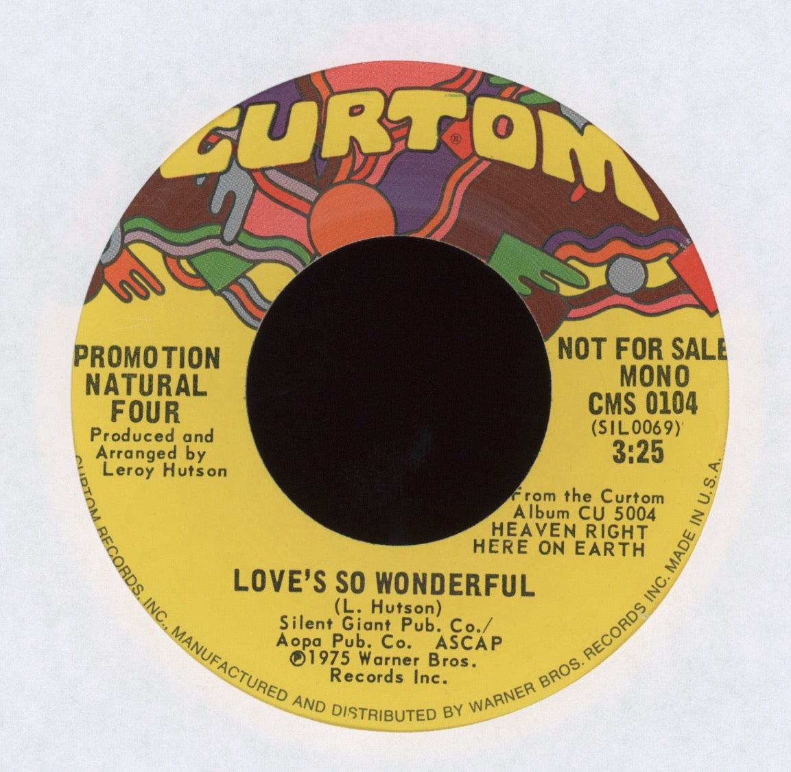 The Natural Four - Love's So Wonderful on Curtom Promo