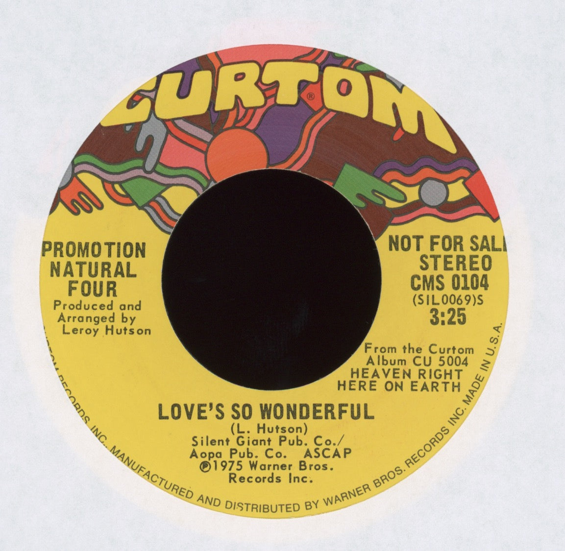 The Natural Four - Love's So Wonderful on Curtom Promo