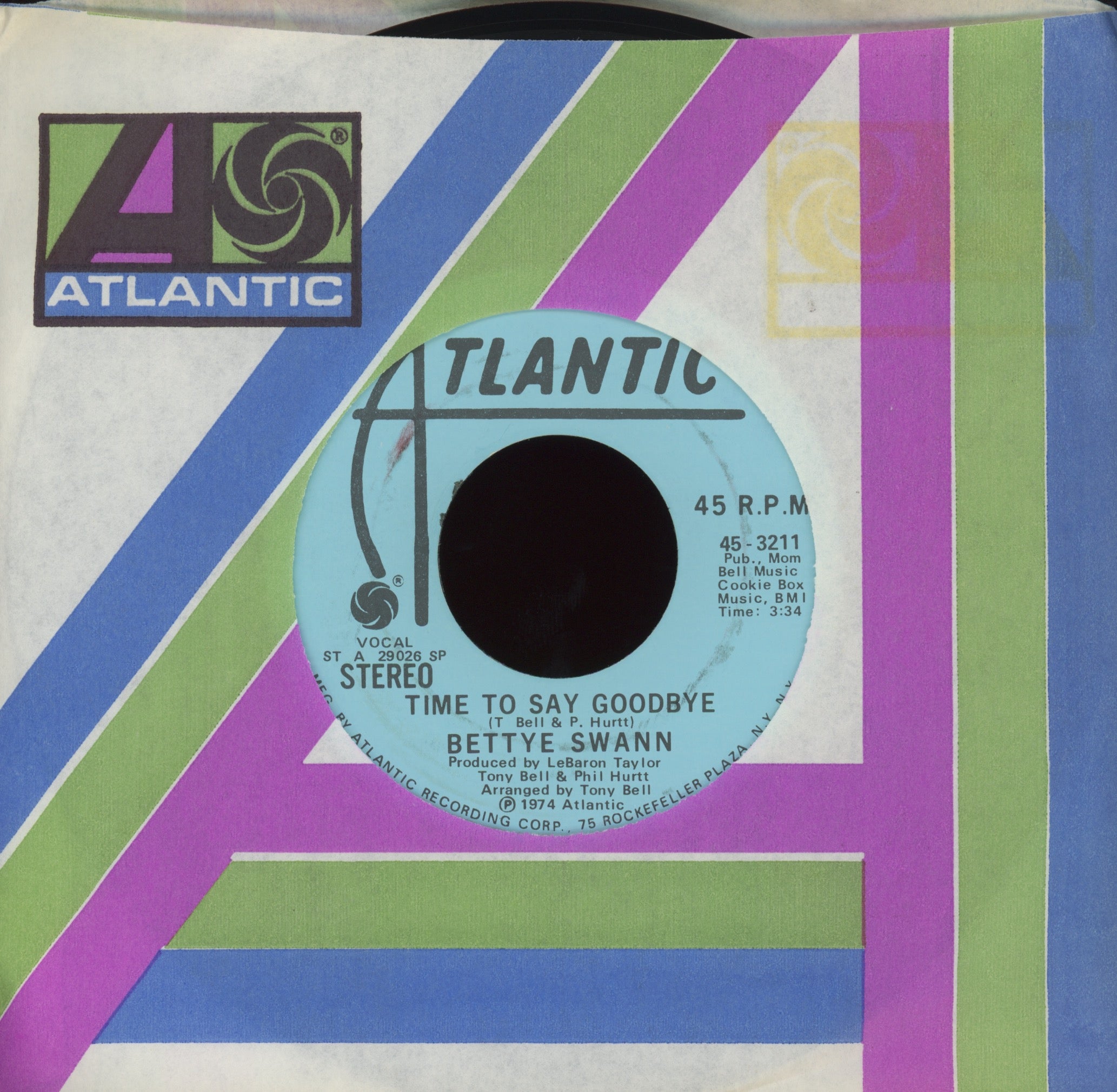 Bettye Swann - Time To Say Goodbye on Atlantic Mono Stereo Promo