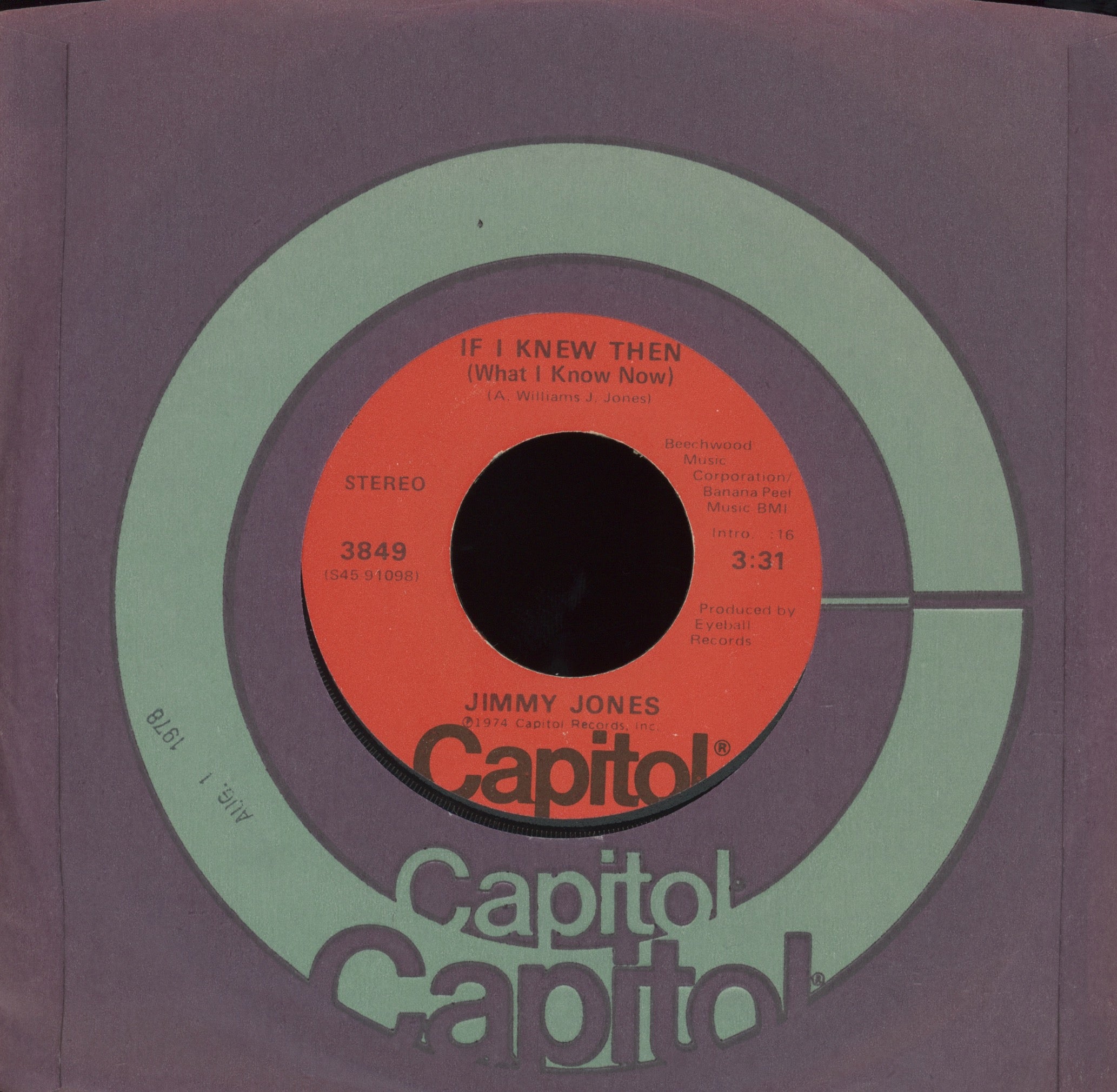James L. Jones - Make Believe Everything's All Right on Capitol