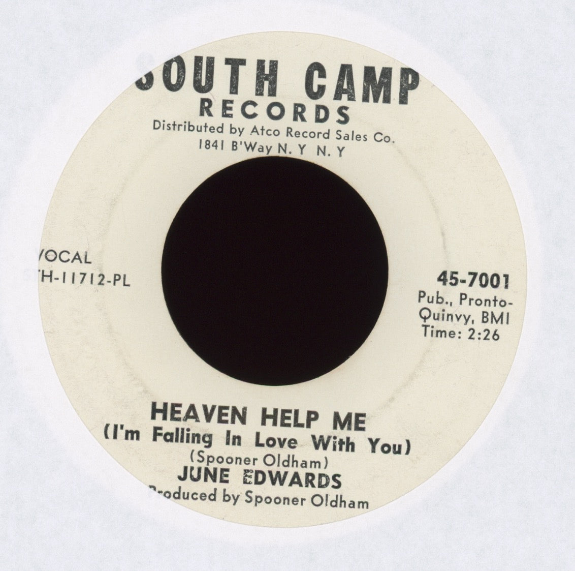 June Edwards - Heaven Help Me (I'm Falling in Love With You) on South Camp Promo