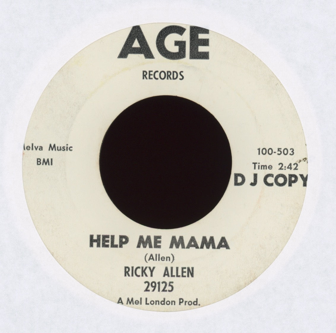 Ricky Allen - Help Me Mama on Age Promo