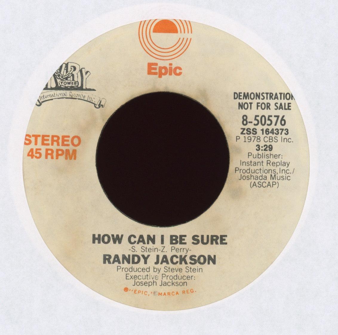 Randy Jackson - How Can I Be Sure on Epic Promo