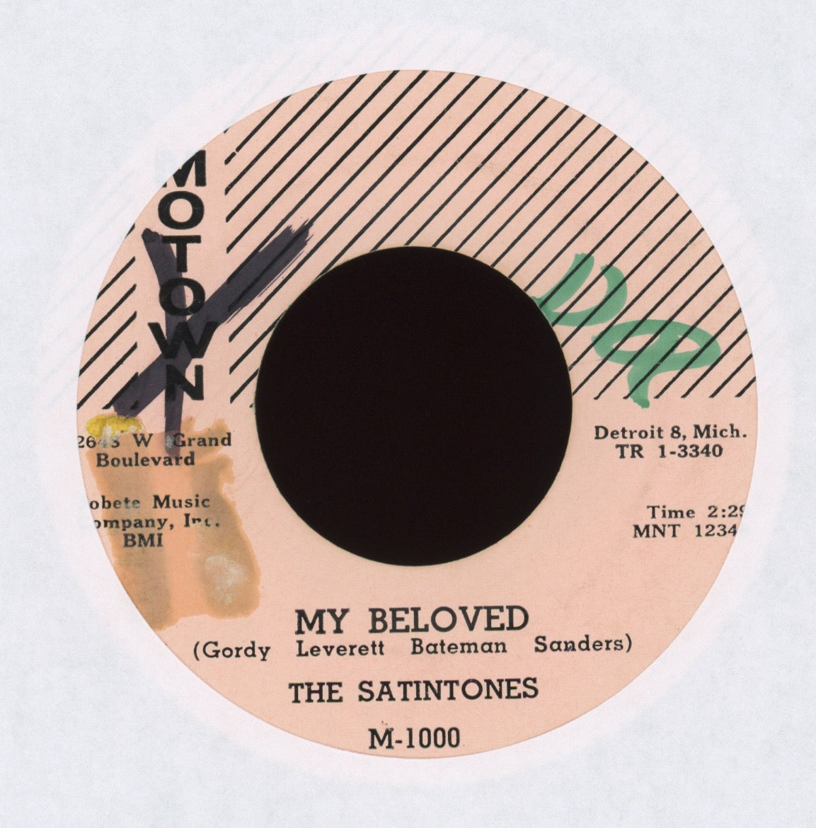 The Satintones - My Beloved on Motown Strings Version