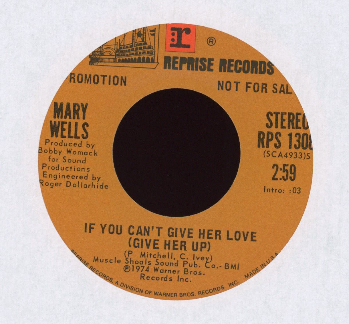 Mary Wells - If You Can't Give Her Love (Give Her Up) on Reprise Promo