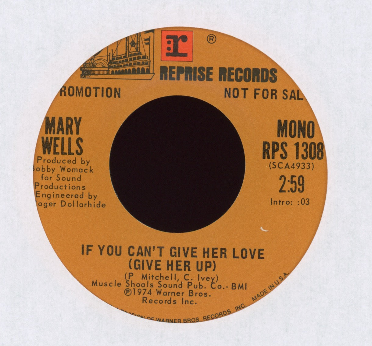 Mary Wells - If You Can't Give Her Love (Give Her Up) on Reprise Promo