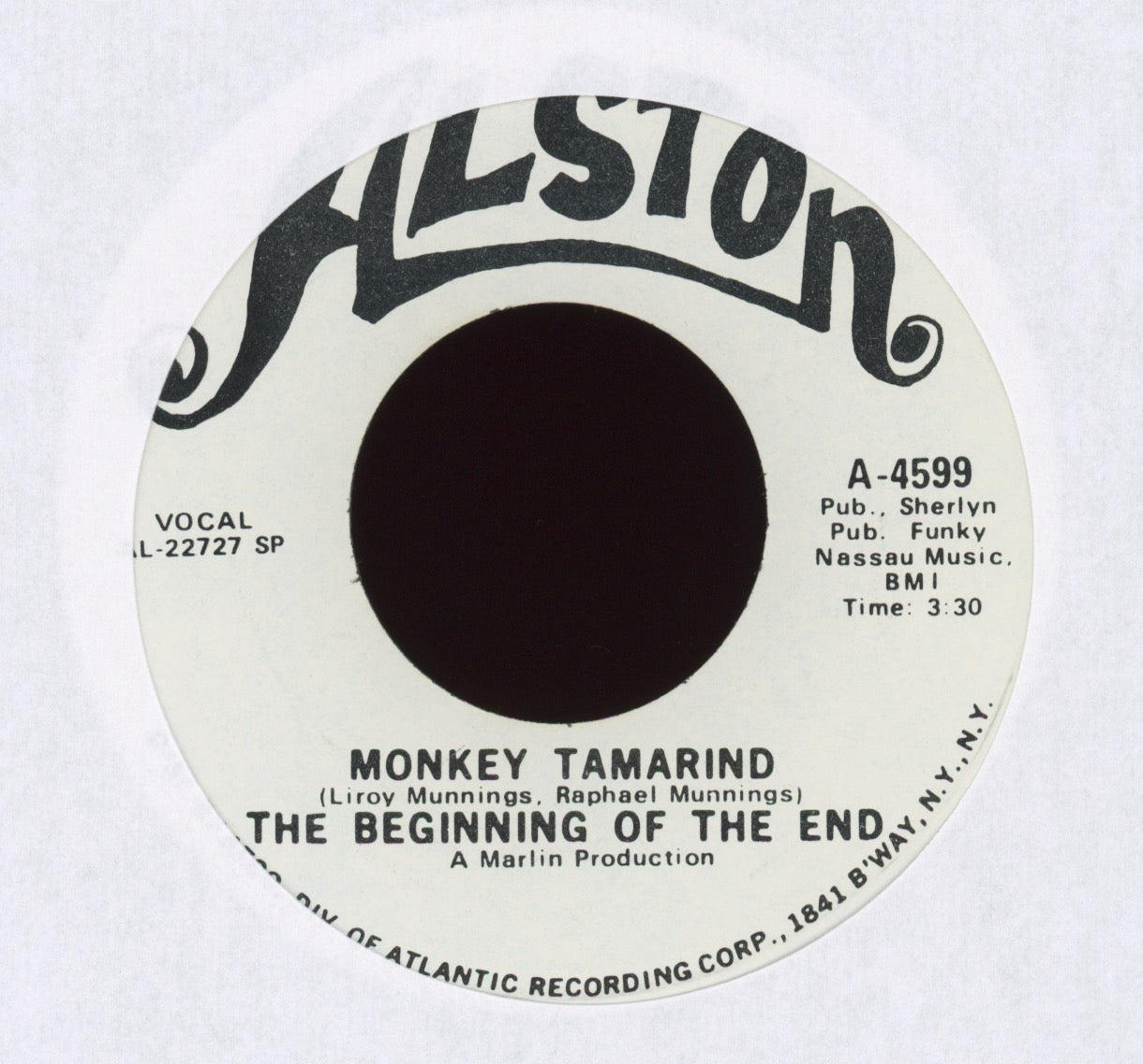 The Beginning Of The End - Monkey Tamarind on Alston Promo