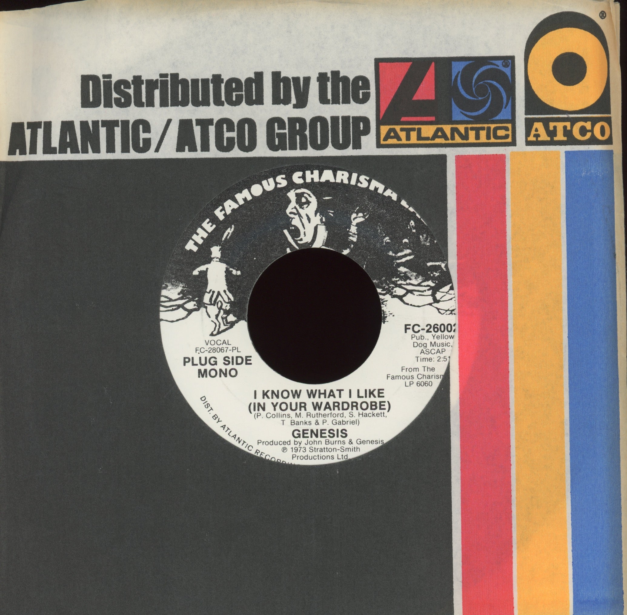 Genesis - I Know What I Like (In Your Wardrobe) on Famous Charisma Promo