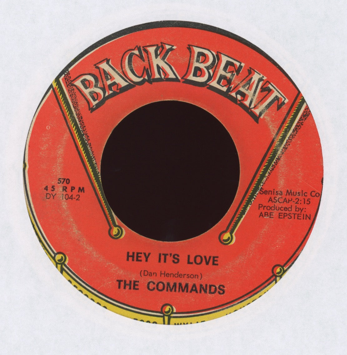 The Commands - Hey It's Love on Back Beat