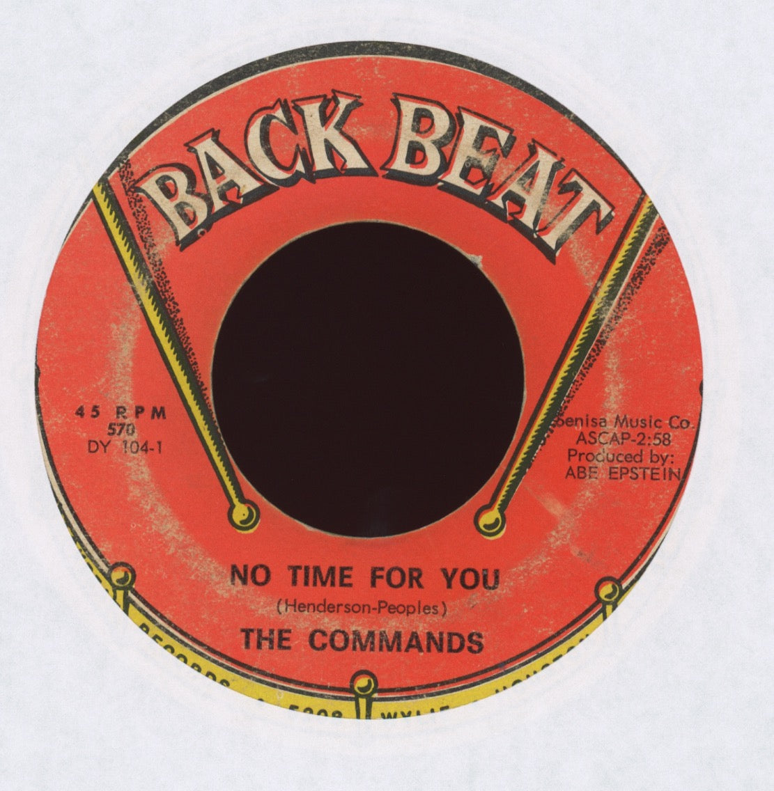 The Commands - Hey It's Love on Back Beat