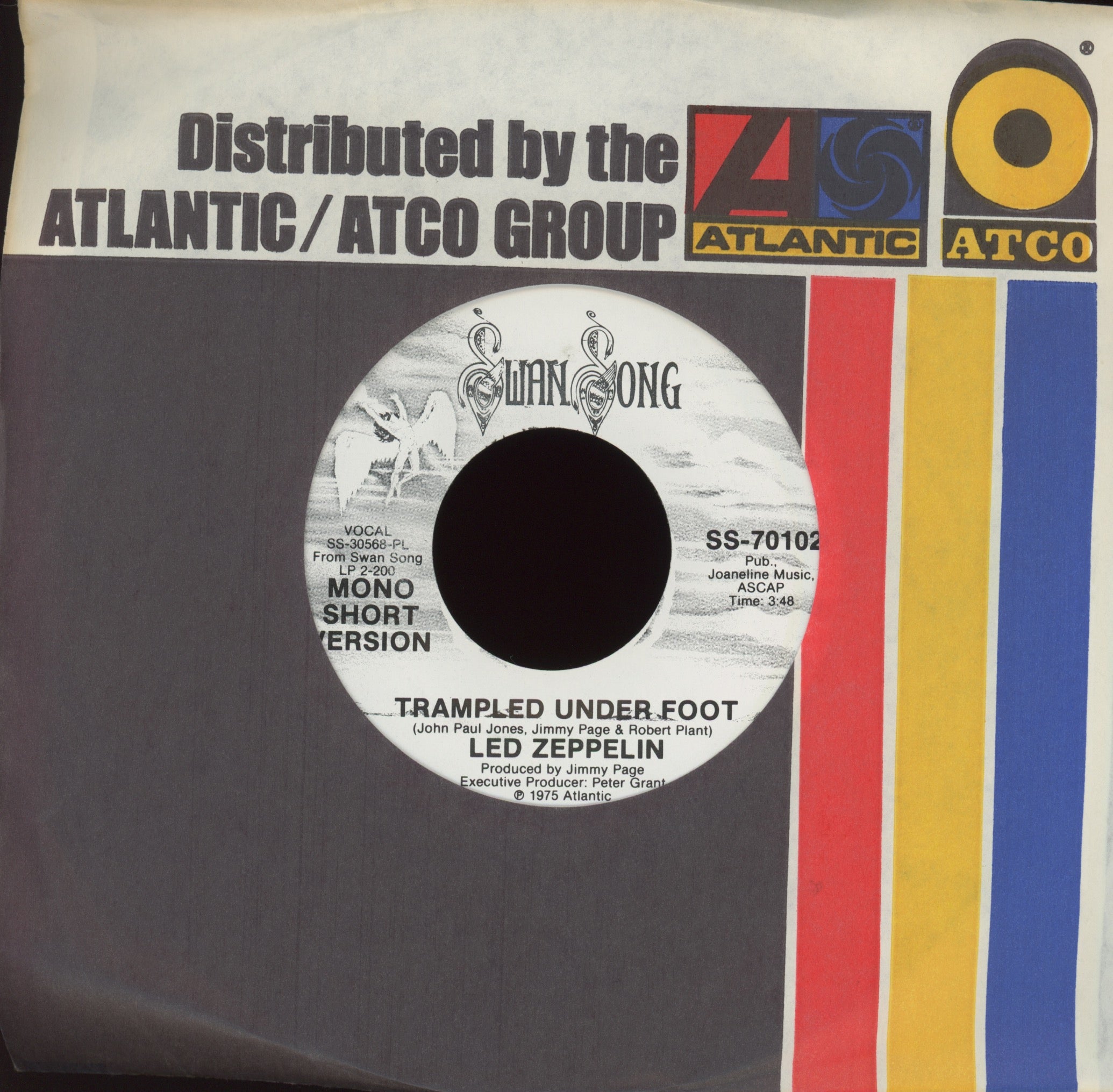 Led Zeppelin - Trampled Under Foot on Swan Song Promo