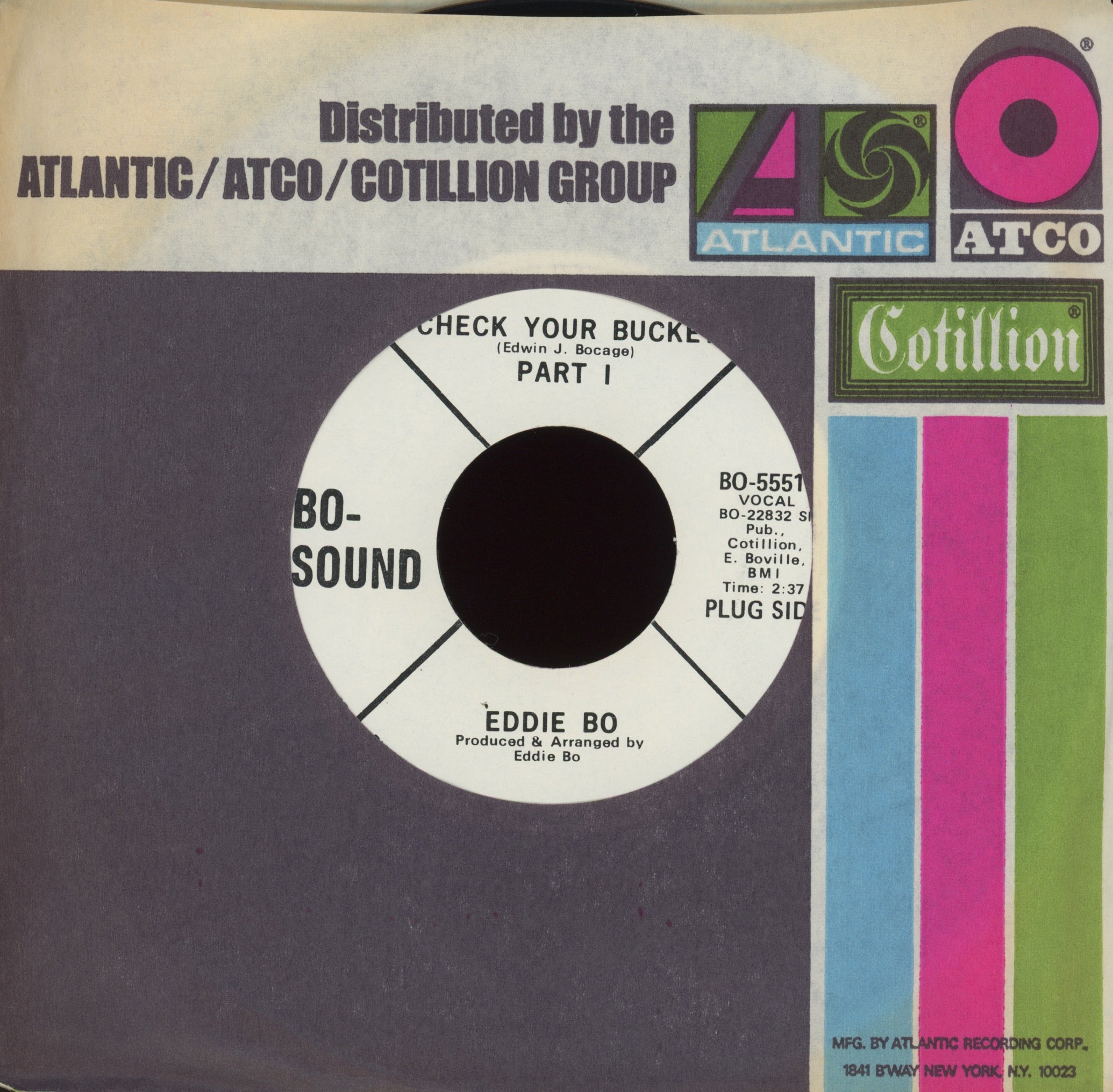 Eddie Bo - Check Your Bucket on Bo-Sound Promo