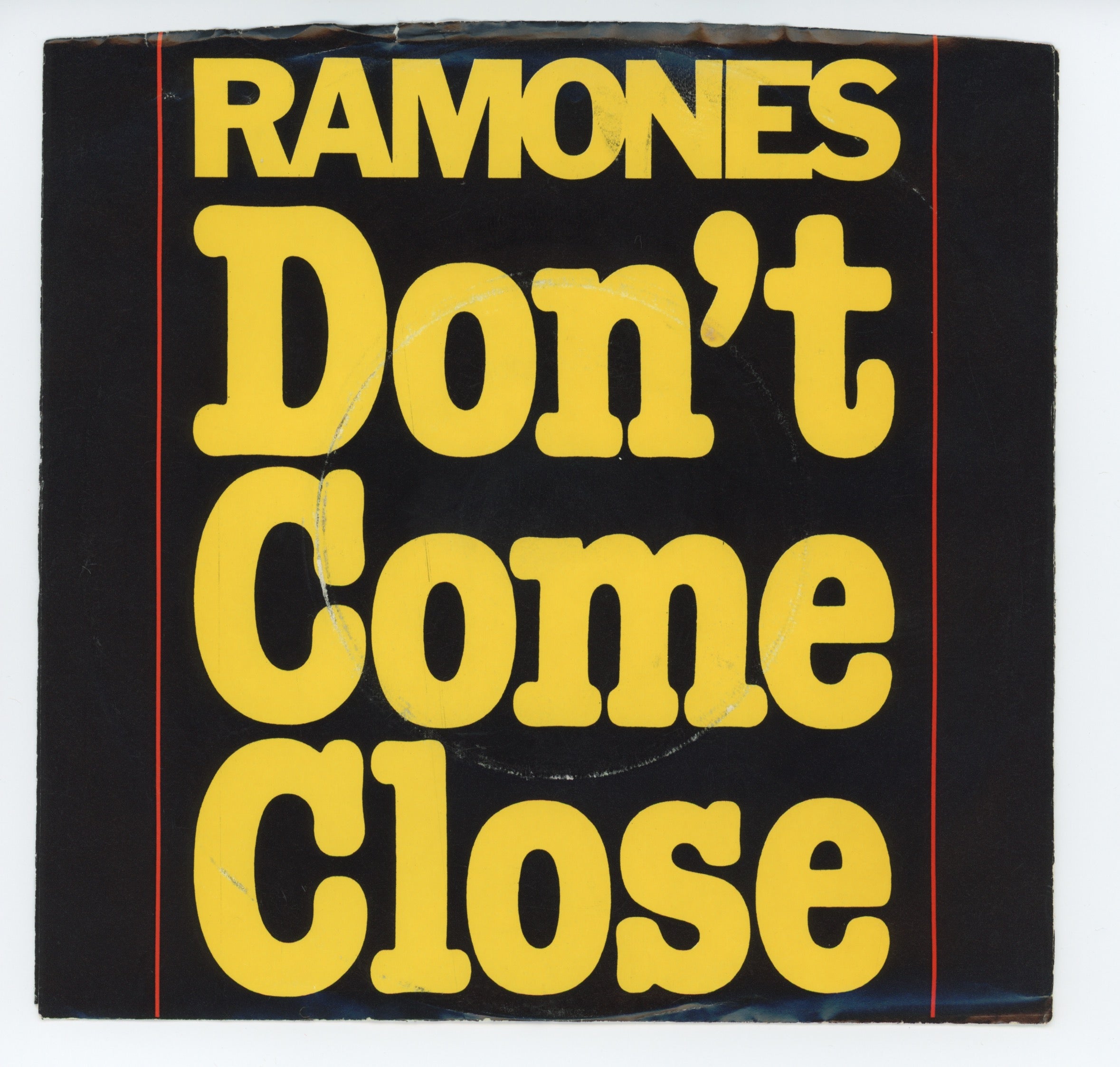 Ramones - Don't Come Close on Sire Promo