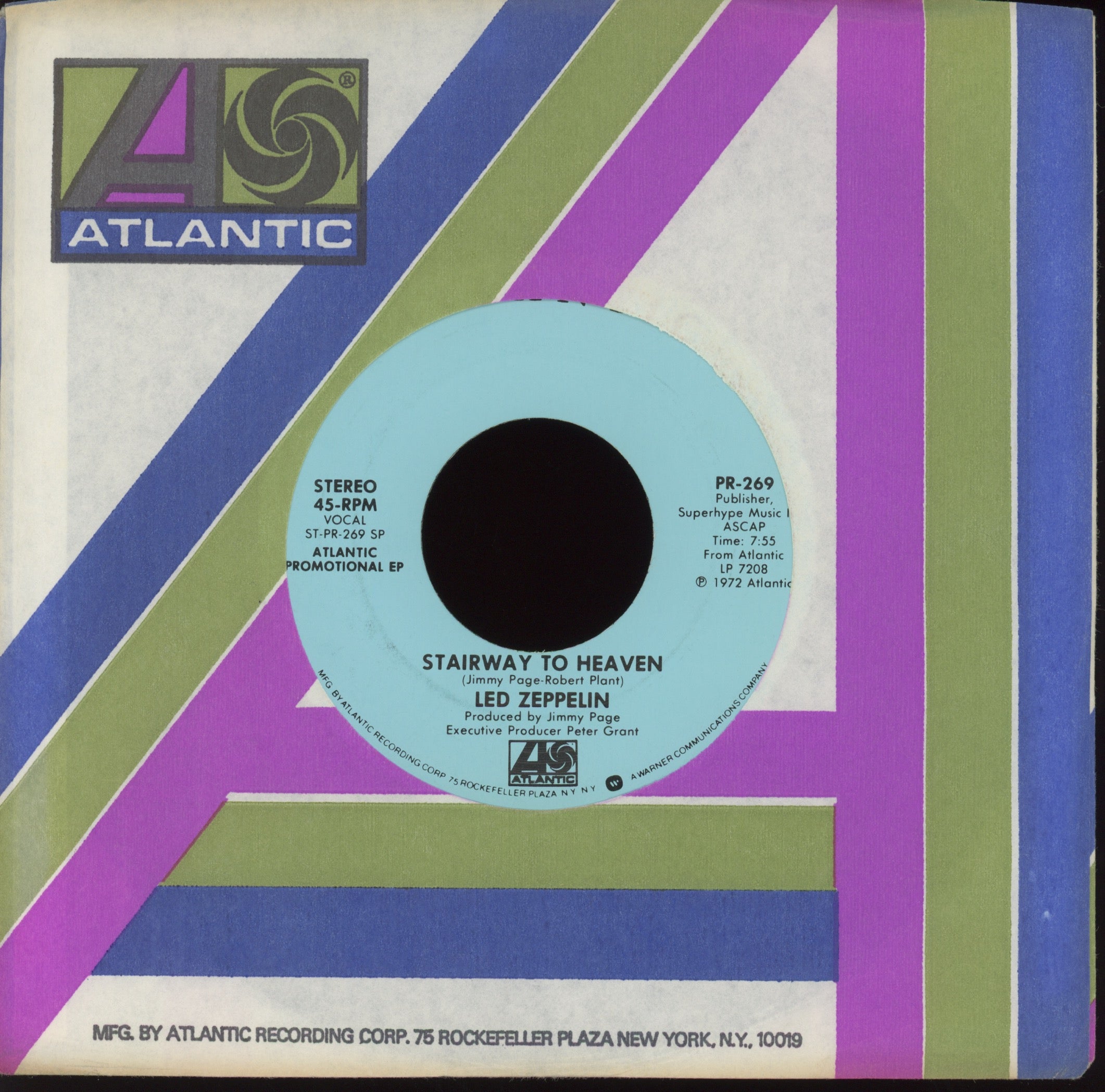 Led Zeppelin - Stairway To Heaven on Atlantic Rare Promo