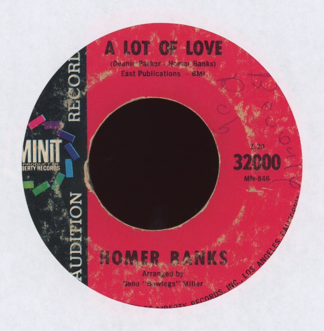 Homer Banks - A Lot Of Love on Minit