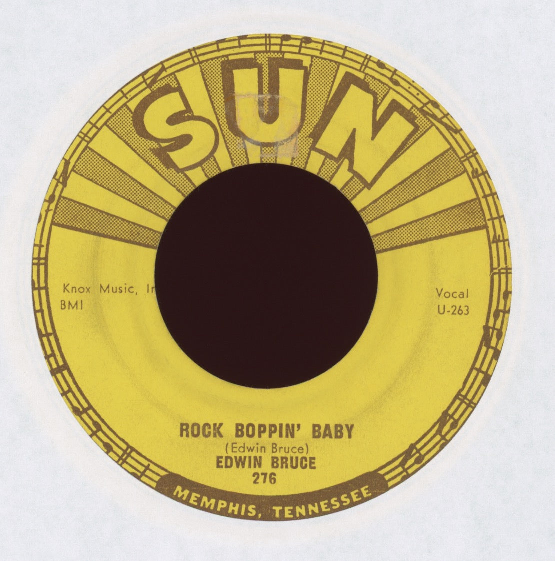 Edwin Bruce - Rock Boppin' Baby on Sun