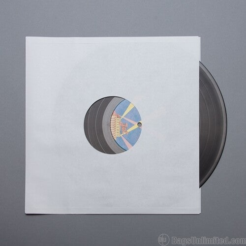 Bags Unlimited S12WR - 12 Inch LP Inner Sleeves - Center Hole - 100 Count (White)