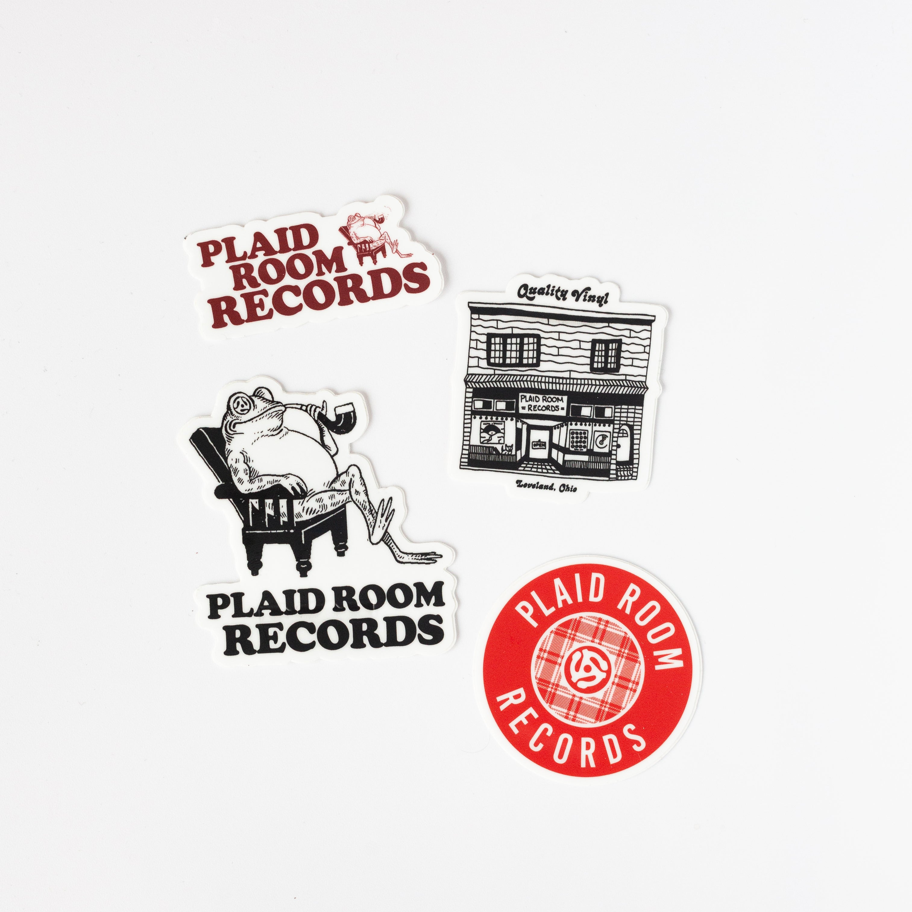 Plaid Room Records Sticker Pack