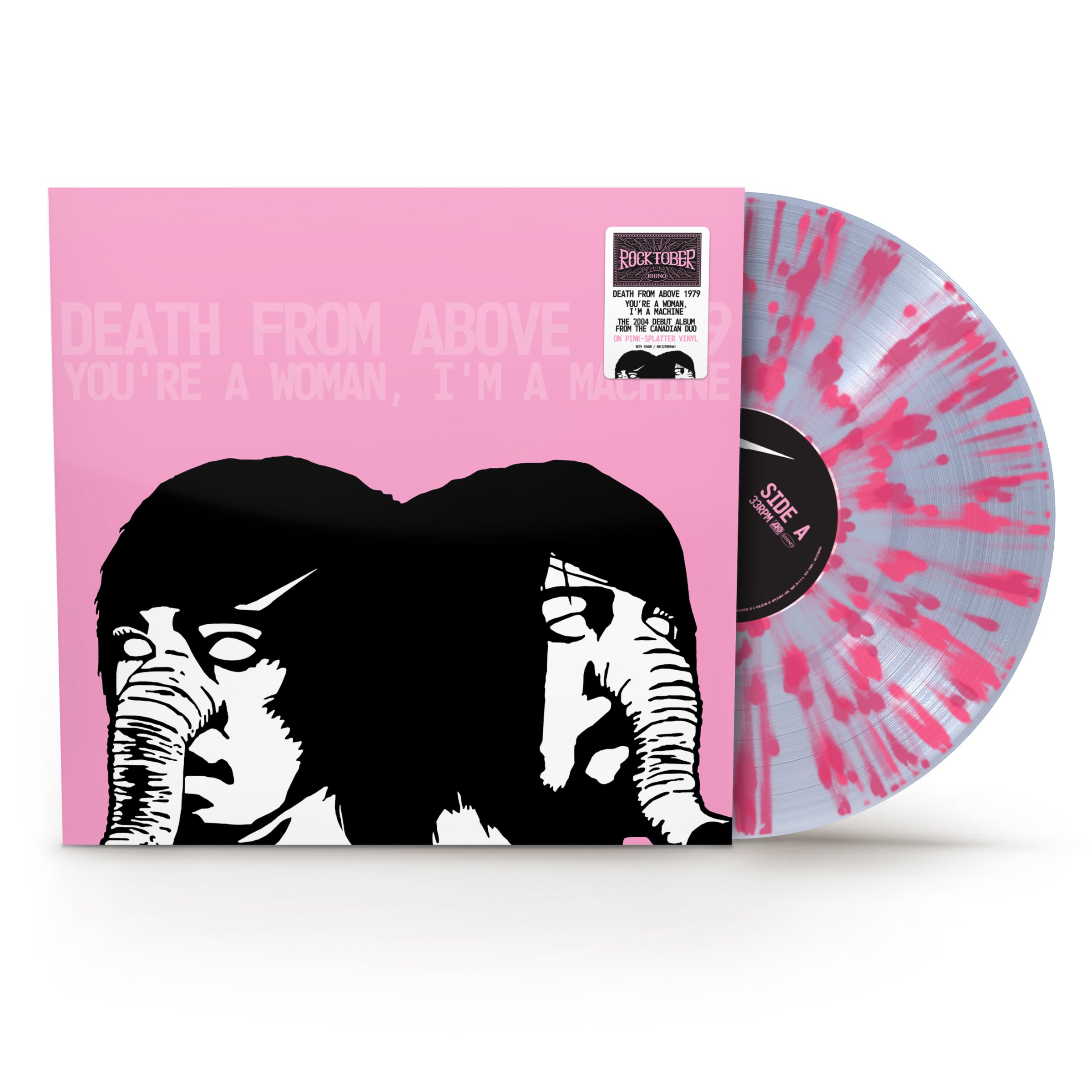[PRE-ORDER] Death From Above 1979 - You're a Woman, I'm A Machine [ROCKtober 2025][Clear with Pink Splatter Vinyl] [Release Date: 10/03/20258]