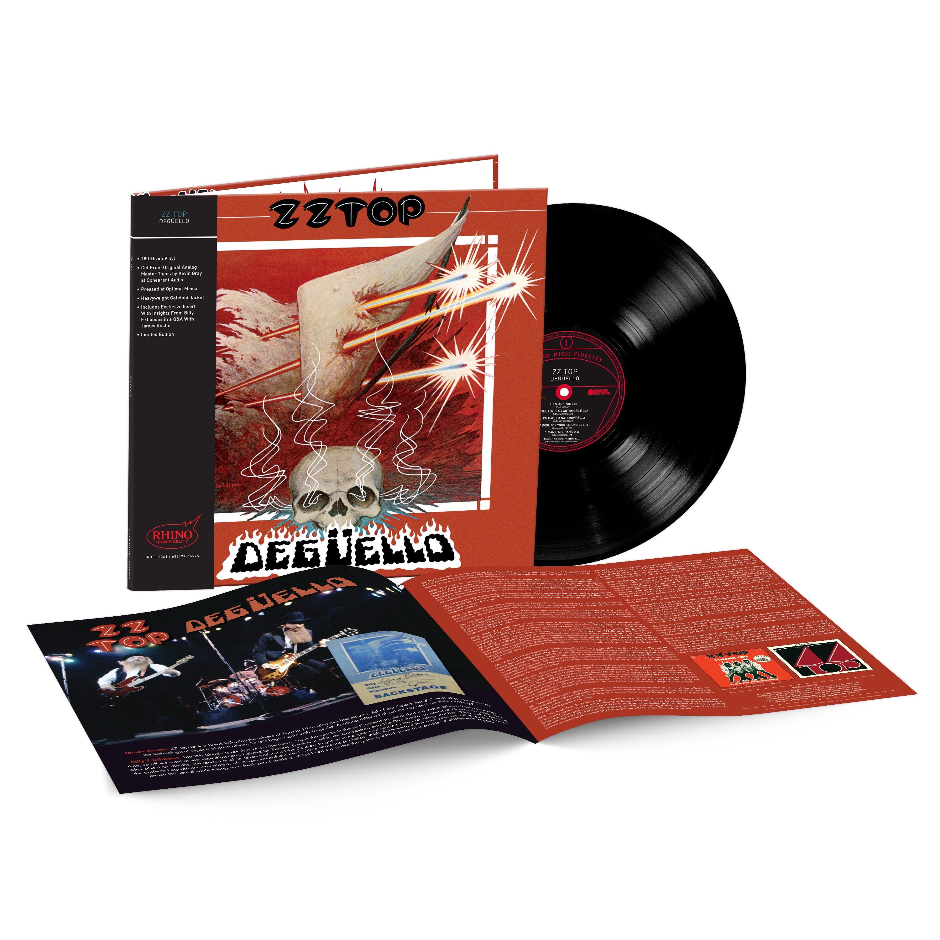 [PRE-ORDER] ZZ Top - Degüello [Rhino Hifi] [ROCKtober 2025] [Release Date: 10/31/2025]