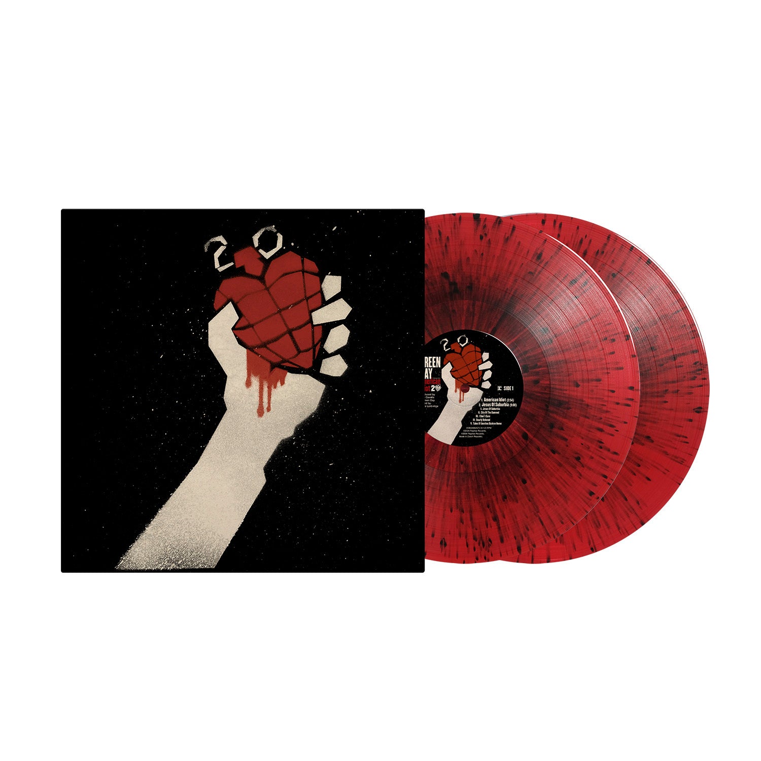 Green Day - American Idiot [20th Anniversary Red & Black Splatter Vinyl]