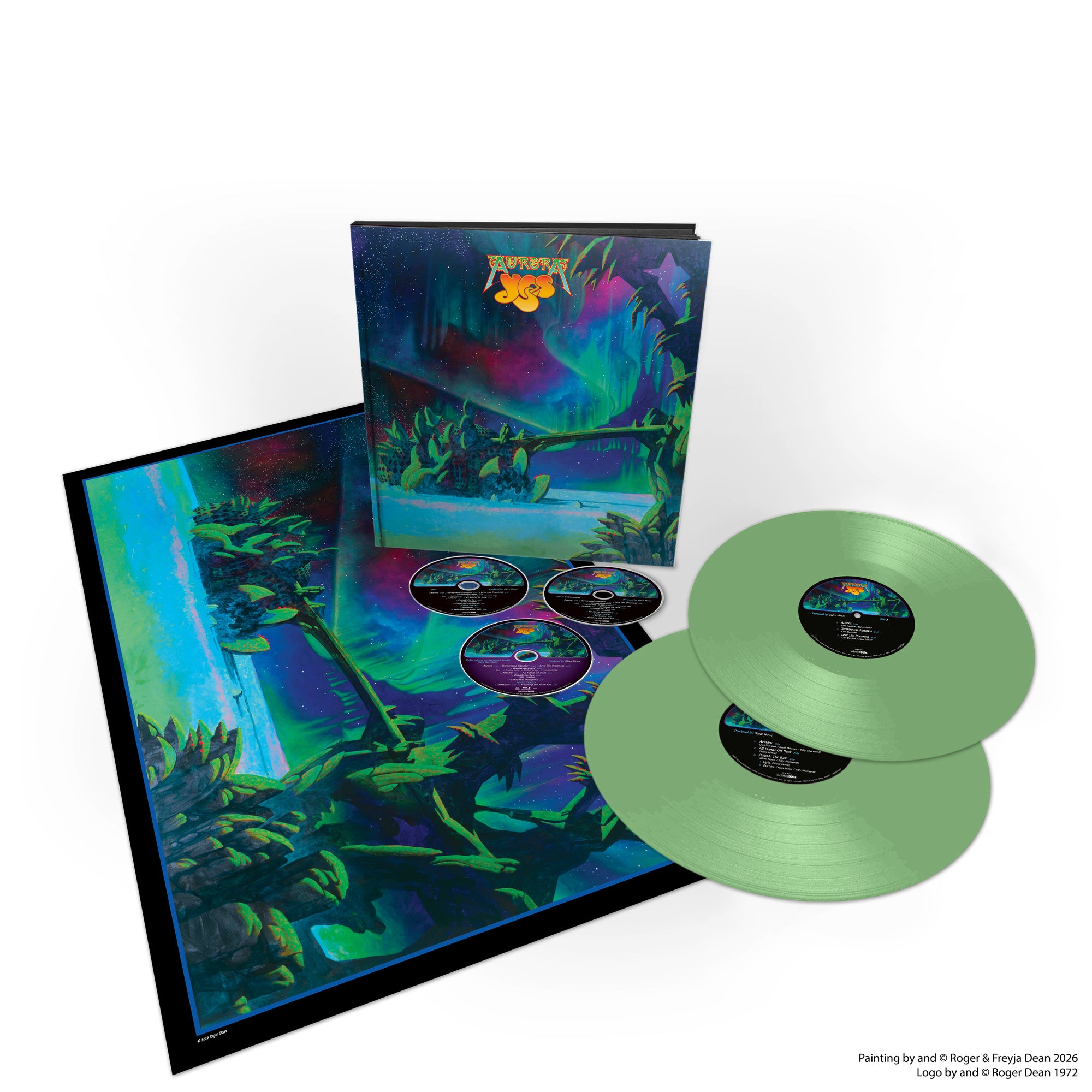 [PRE-ORDER] Yes - Aurora [2-lp, 2-CD, Blu-Ray, Artbook, Poster, Light Green Vinyl] [Release Date: 06/12/2026]