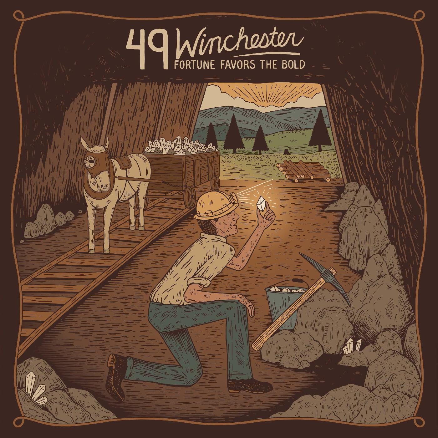 [PRE-ORDER] 49 Winchester - Fortune Favors the Bold [Red, Marigold & Green Splatter Vinyl] [Release Date: 11/28/2025]