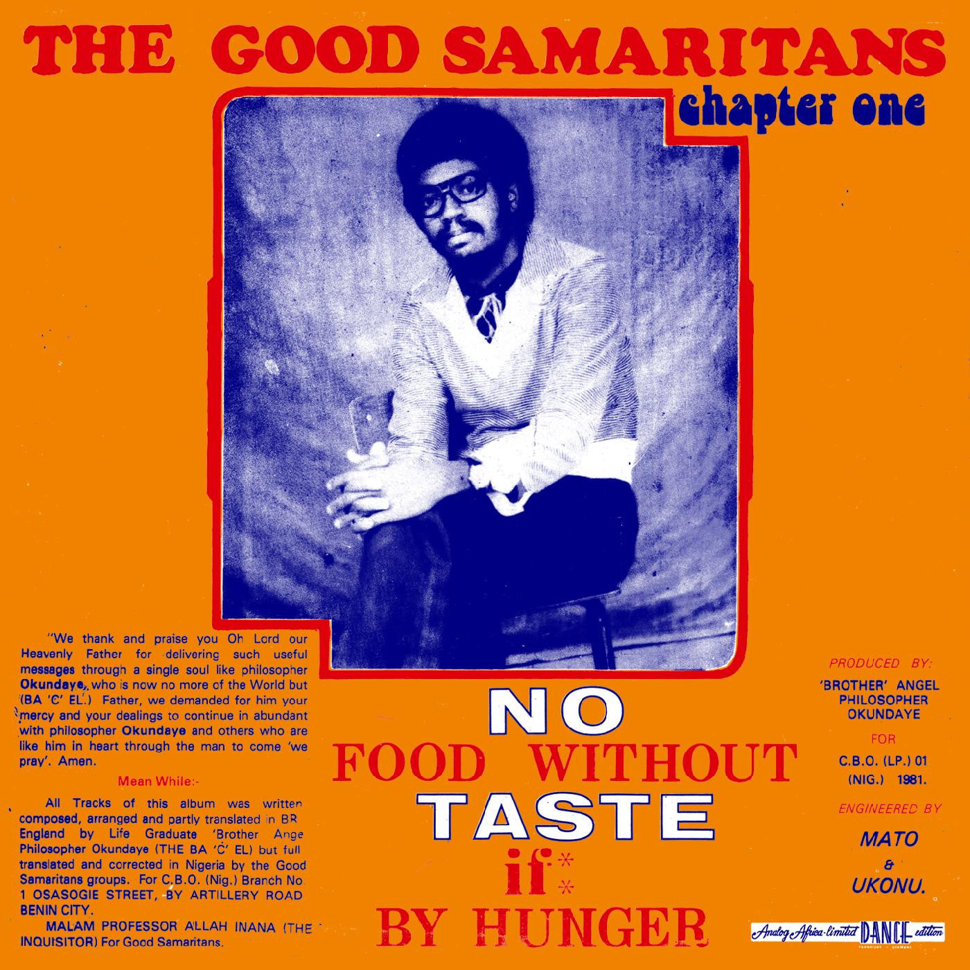 The Good Samaritans - No Food Without Taste If By Hunger (Analog Africa Dance Edition No.20) [Orange Vinyl]