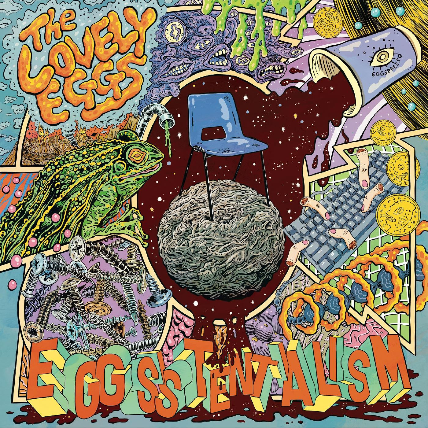 The Lovely Eggs - Eggsistentialism [Transparent Blue with "Coffee" Splatter Vinyl]