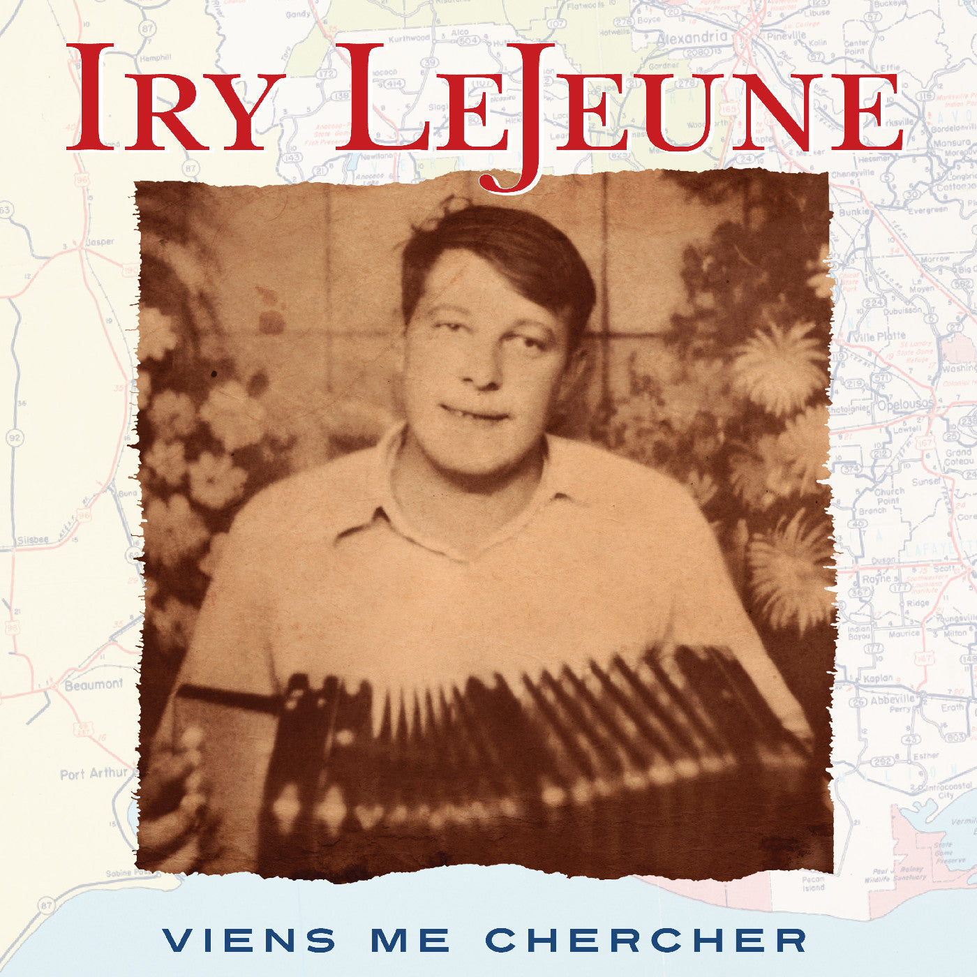 Iry LeJeune - Viens Me Chercher [Opaque Sky Blue and Opaque Red Vinyl]