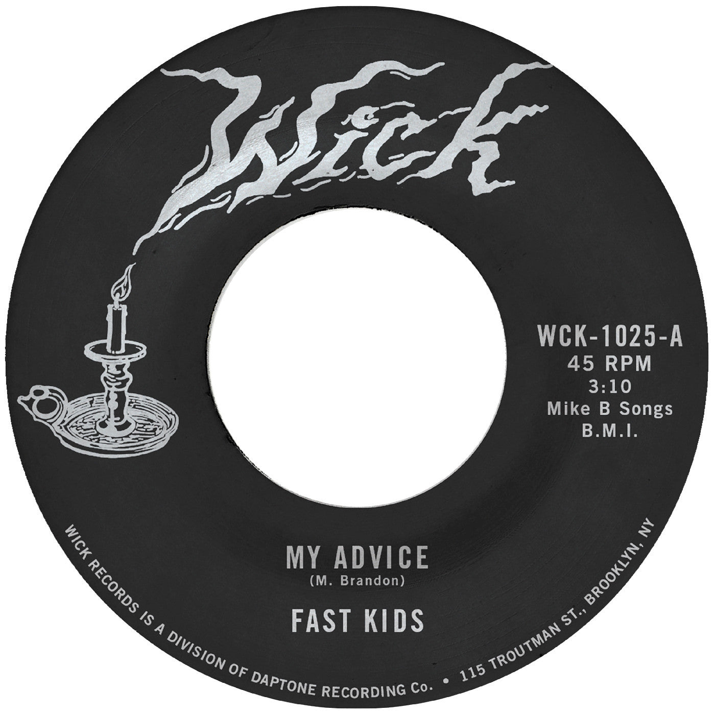 Fast Kids - My Advice b/w Out of State Plates [7"]