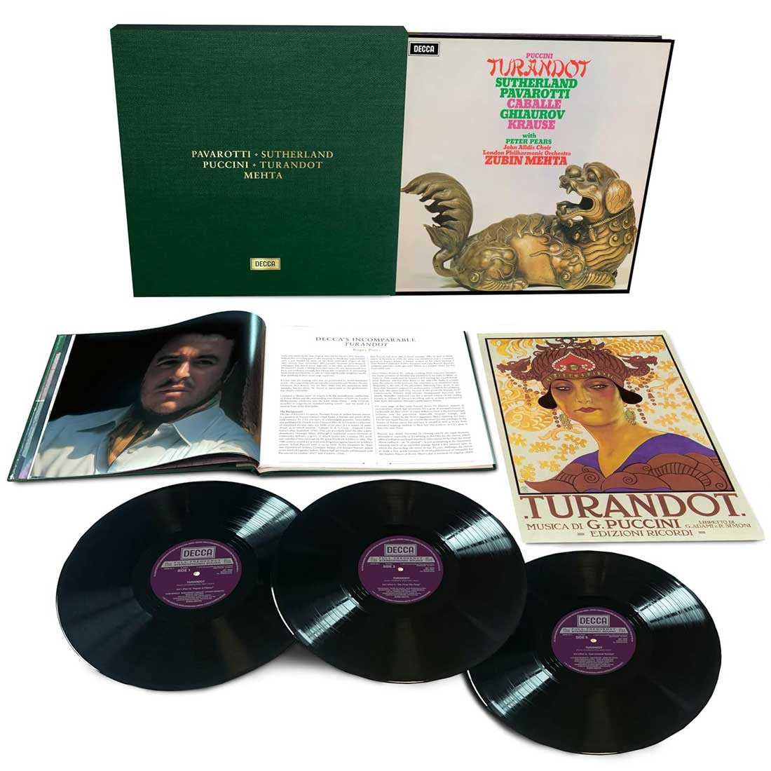Sutherland/Pavarotti/Caballe/Ghiaurov/Krause - Puccini: Turandot [3-lp Box Set]