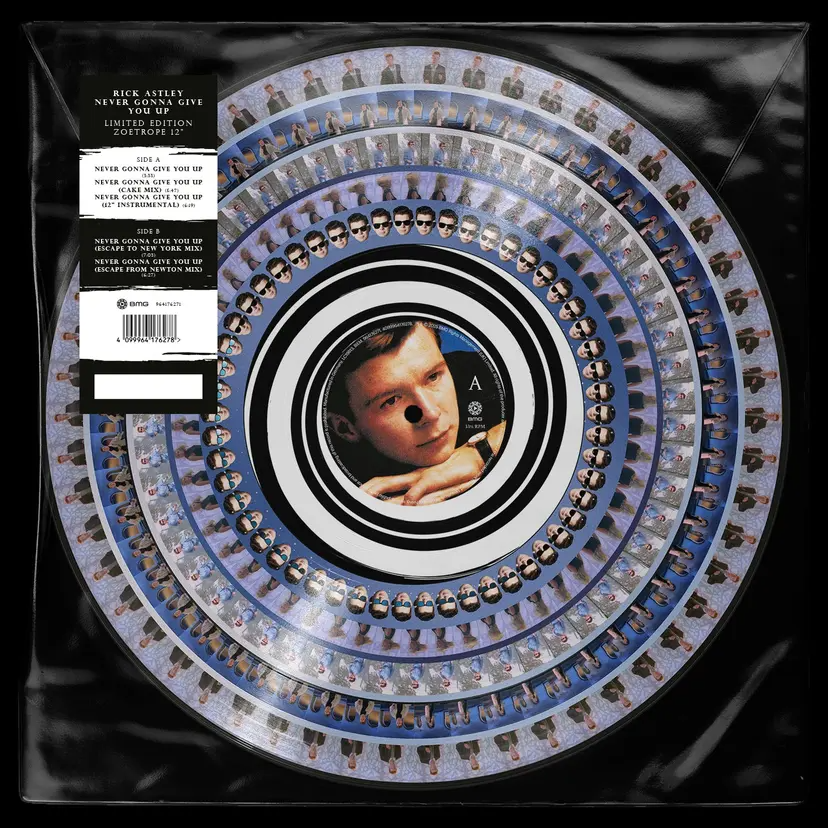 [PRE-ORDER] Rick Astley - Never Gonna Give You Up [12" Zoetrope Picture Disc] [Release Date: 10/17/2025]