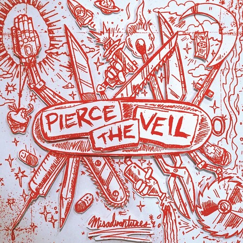 [DAMAGED] Pierce the Veil - Misadventures [Indie-Exclusive Silver & Red Vinyl]