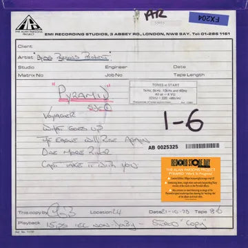 The Alan Parsons Project - Pyramid 'Work In Progress' [Orange Vinyl]