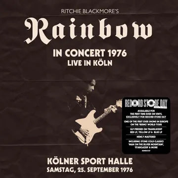 Ritchie Blackmore's Rainbow - Live From Koln 1976 [Translucent Red, Yellow & Blue Vinyl]