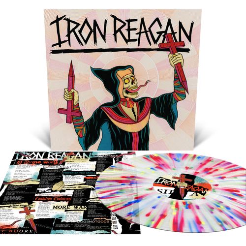 [PRE-ORDER] Iron Reagan - Crossover Ministry [Milky Clear with Rainbow Splatter Vinyl] [Release Date: 09/18/2026]