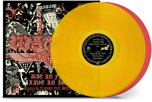 Watain - Die in Fire - Live in Hell [Yellow / Red Vinyl]