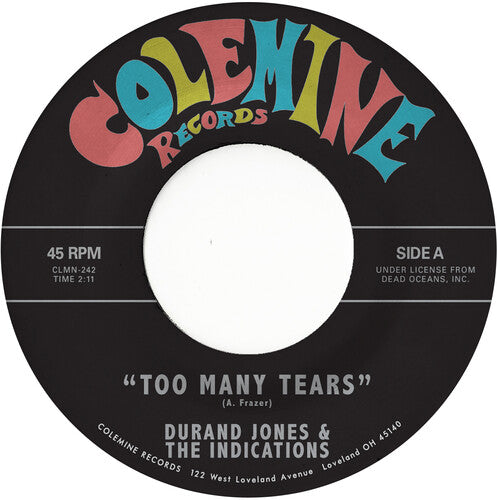 Durand Jones & The Indications - Too Many Tears / Cruisin' to the Parque [7"] [Seaglass Blue Vinyl]