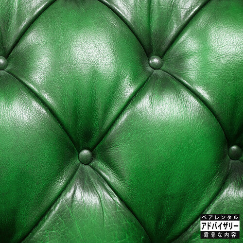 Sonnyjim & Camoflauge Monk - Money Green Leather Sofa