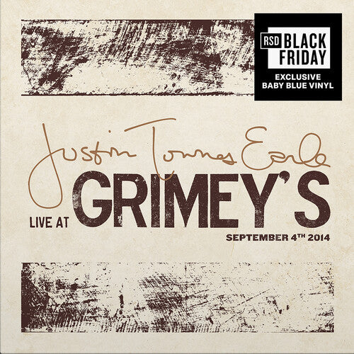 Justin Townes Earle - Live At Grimey's [Blue Vinyl]