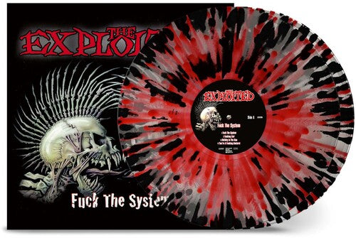 The Exploited -  Fuck the System [Clear w/ Red & Black Splatter Vinyl]