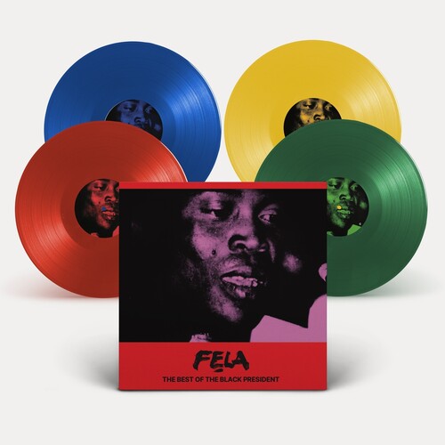 [PRE-ORDER] Fela Kuti - Best of the Black President [Red, Green, Blue & Yellow Vinyl] [Release Date: 11/21/2025]