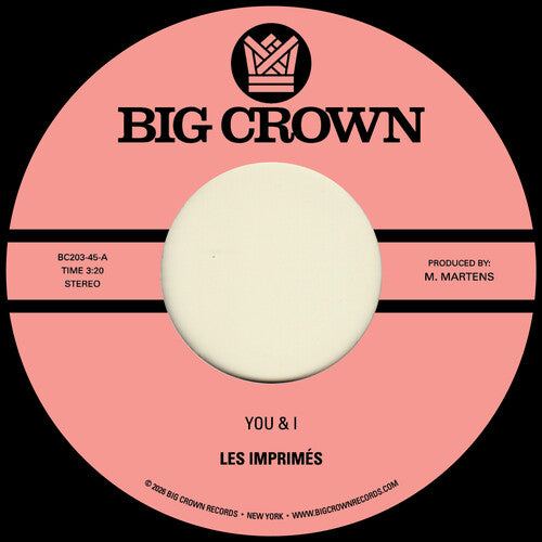Les Imprimés - You & I B/ W Miss the Days [7"]