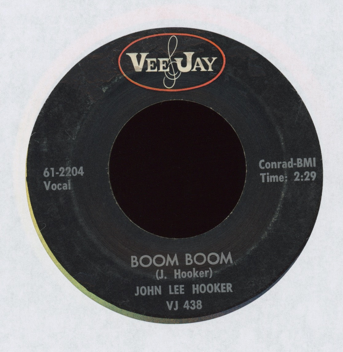 John Lee Hooker - Boom Boom on Vee Jay R&B Blues 45