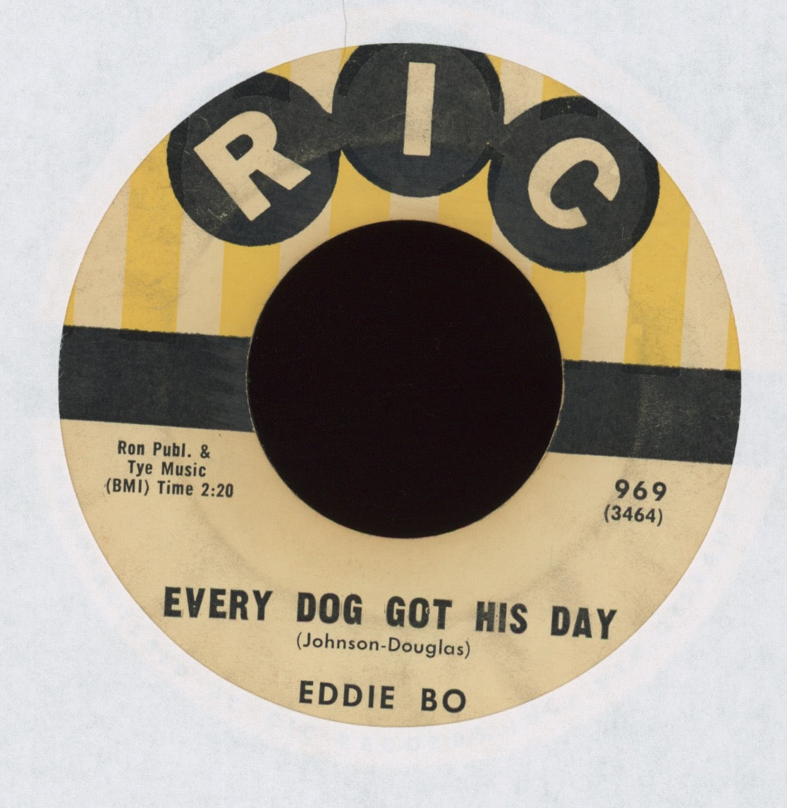 Eddie Bo - Every Dog Got His Day on RIC R&B 45