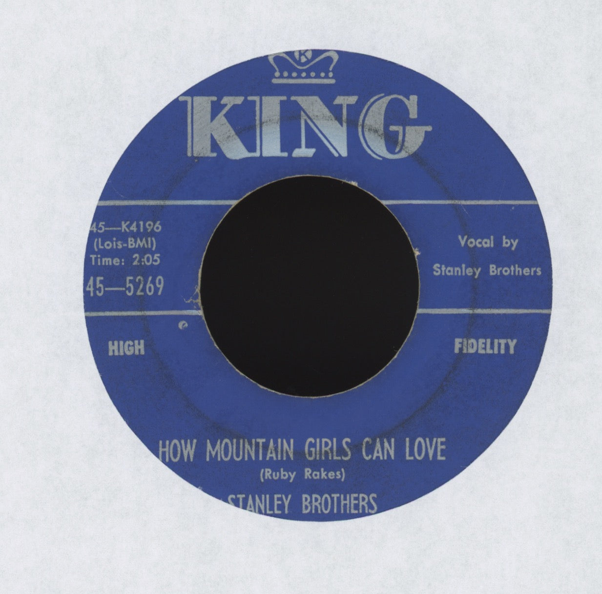 The Stanley Brothers - I'm A Man Of Constant Sorrow on King Bluegrass 45
